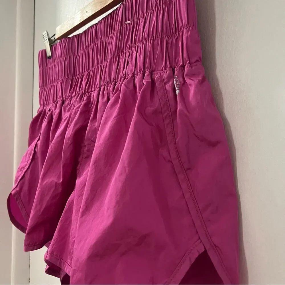Free People Pink Fuchsia The Way Home Shorts Size Large
